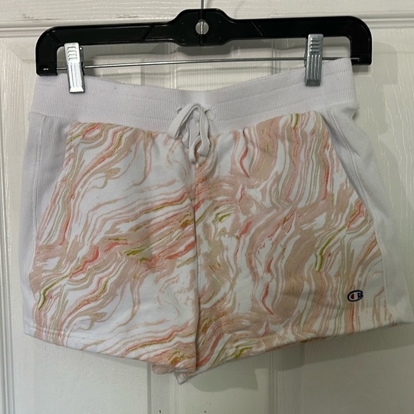 Champion Athletic Shorts White and Pink Marble‎ Design - Picture 2 of 6